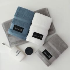 Factory Wholesale 100% Cotton Grade A Hotel Towels, Enlarged and Thickened, Household Full Cotton Face Towels, Soft and Absorbent