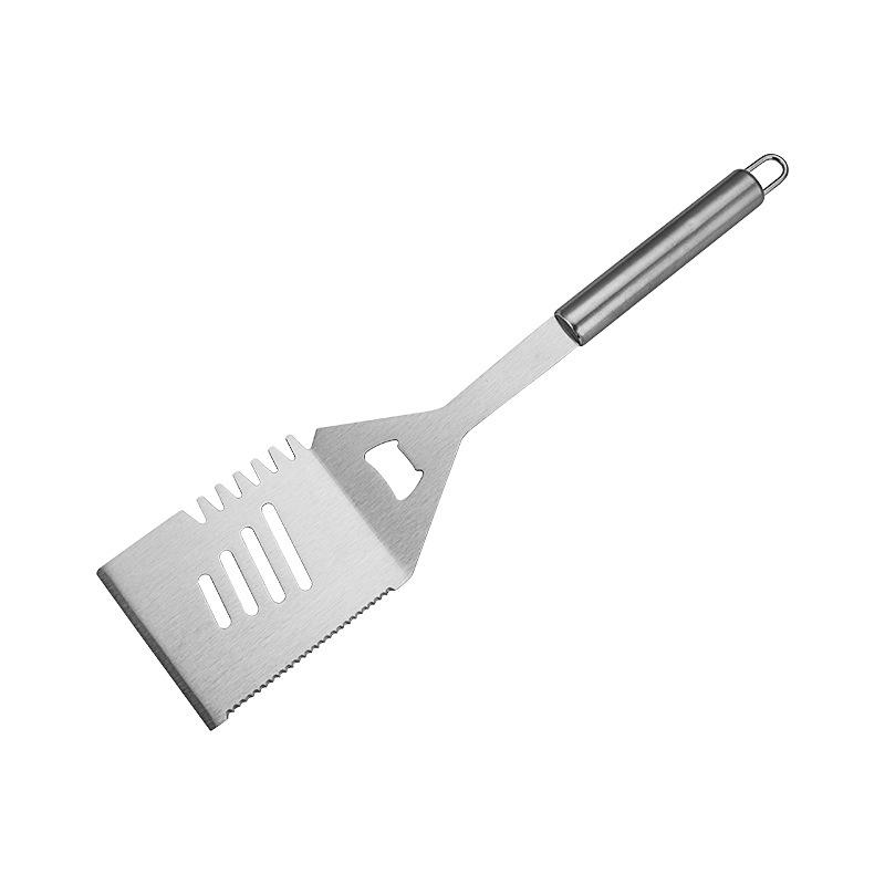 Juego de utensilios para hornear de acero inoxidable, herramienta de combinación de barbacoa, juego de barbacoa BBQ esencial para exteriores, juego de utensilios para hornear