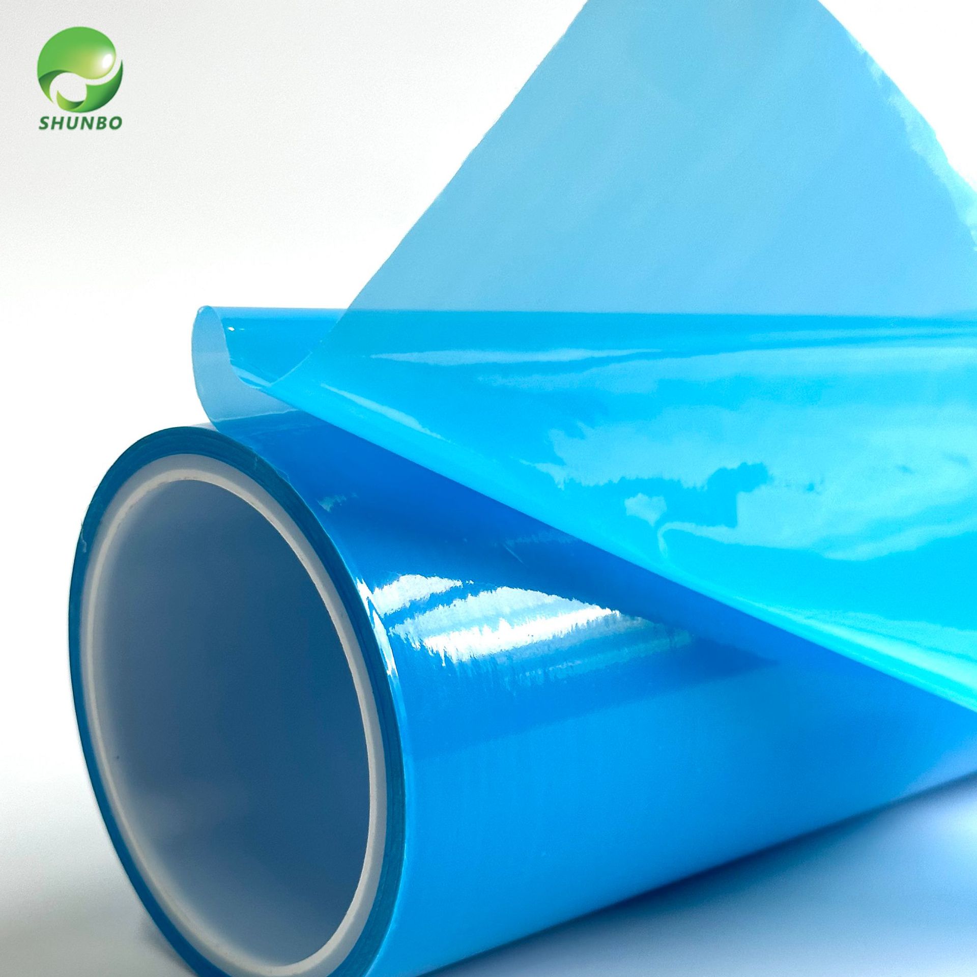 厂家直销 蓝色PE离型膜 彩色2m超大宽幅硅油胶面隔离膜可分切复卷