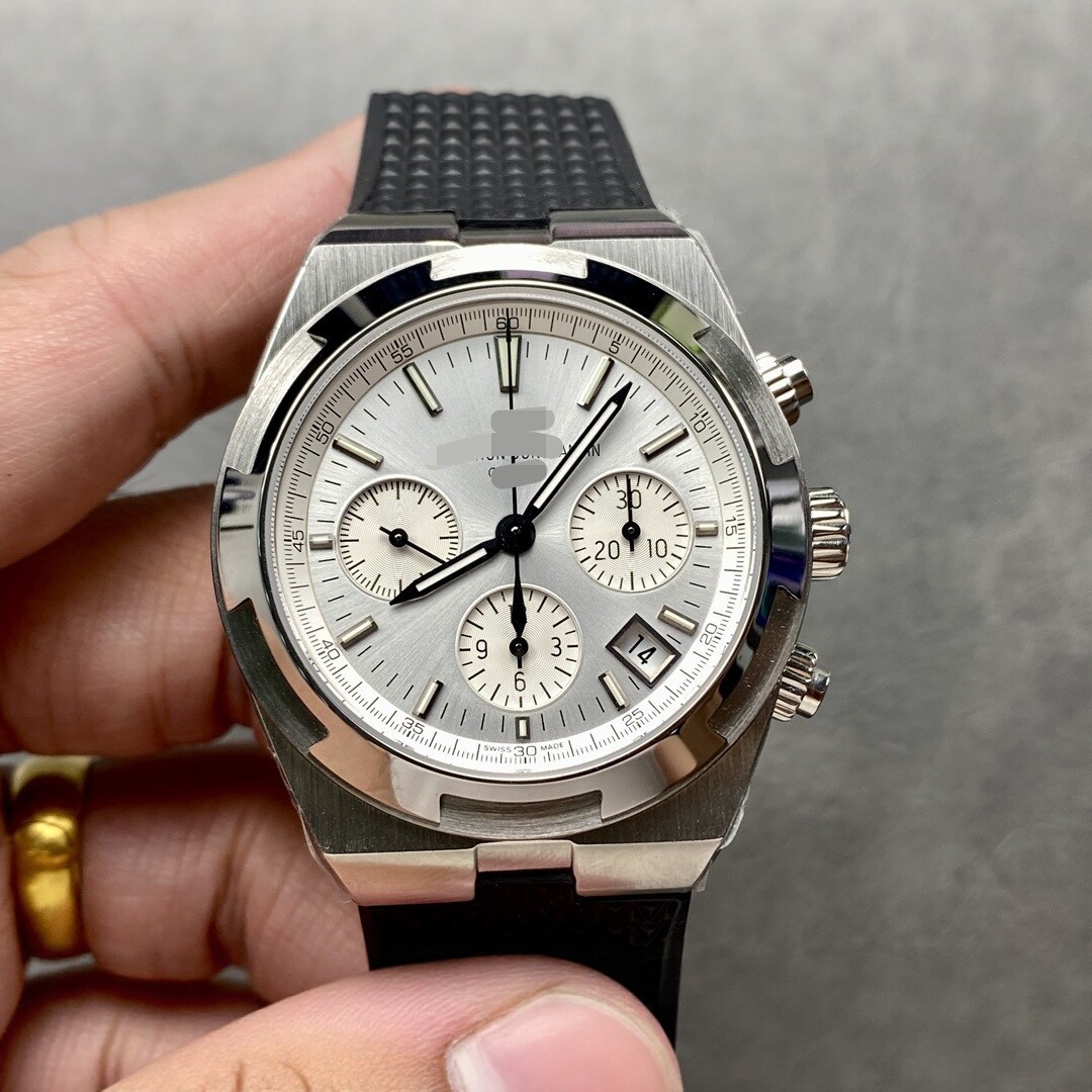 Vacheron Constantin Overseas 5500V Series Men's Mechanical Watch, Fully Automatic, Transparent Case Back, Steel Band, Business Style, Luminous