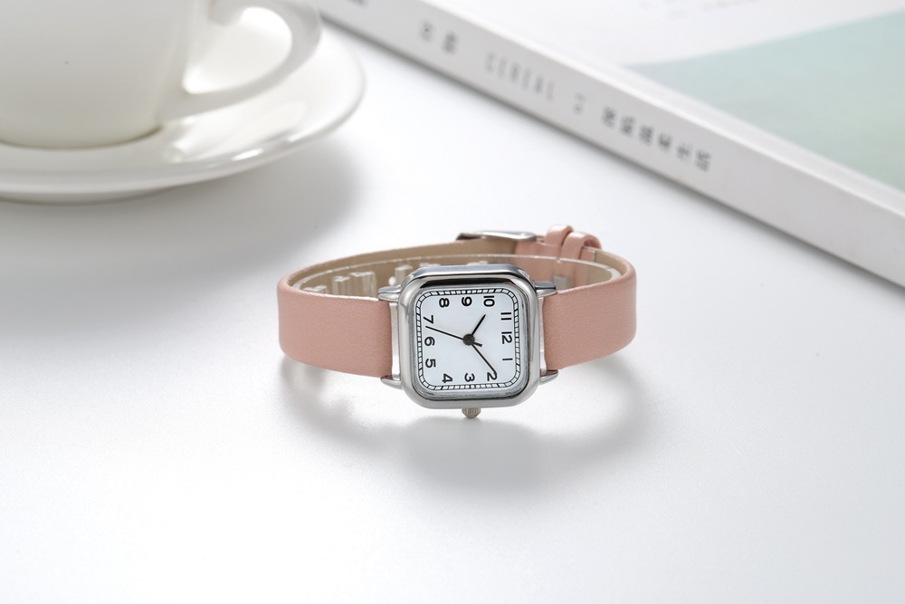 Live broadcast of new Instagram Fengsen series digital fashion minimalist square small dial student belt women's watch_voghion.com