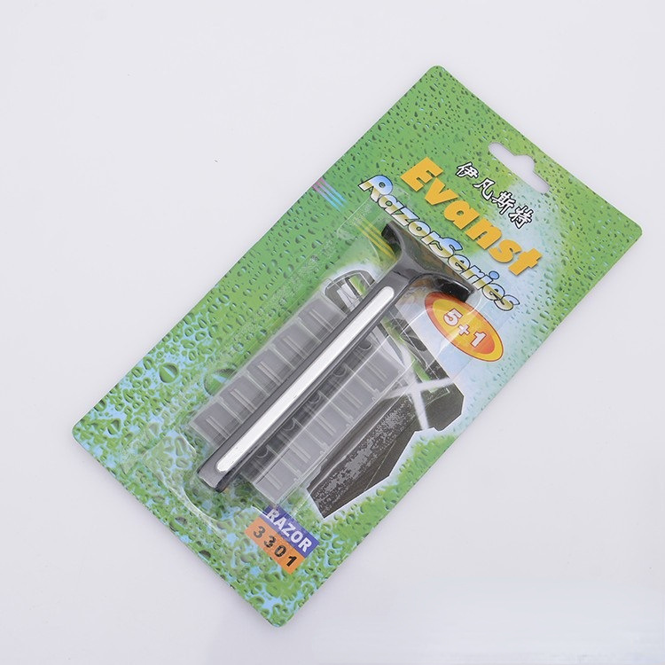 One dollar Ivan razor holder simple razor 5+1 combination one dollar two dollar store daily necessities