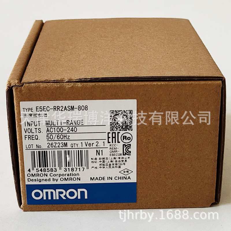 Omron digital thermostat E5EC-RR2ASM-800 multi-functional thermocouple AC100-240V Omron digital thermostat E5EC-RR2ASM-800 multi-functional thermocouple AC100-240V