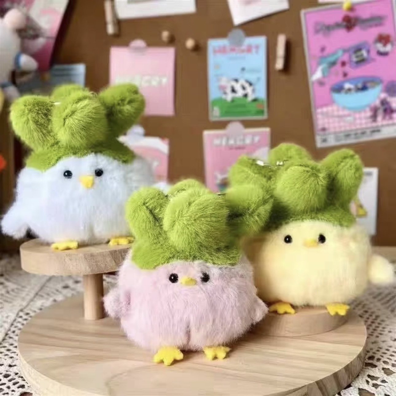Nuevo producto Voz Ajo Bird Sonido Muñeca de felpa Muñeca divertida Llavero Bolsa de dibujos animados Colgante Juguete pequeño