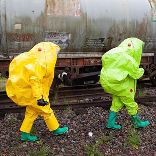 The Clear 60500403 Airtight Heavy Duty Chemical Resistant Suit