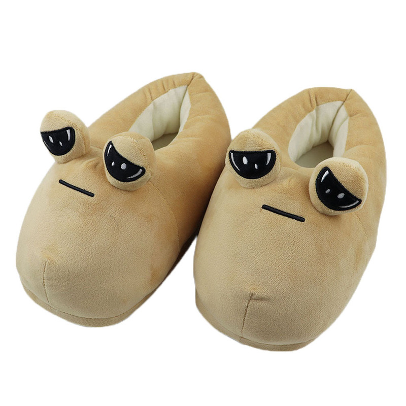 2025 New Product Pig Plush Slippers My Pet Alien Game Peripheral Snail Stuffed Slippers