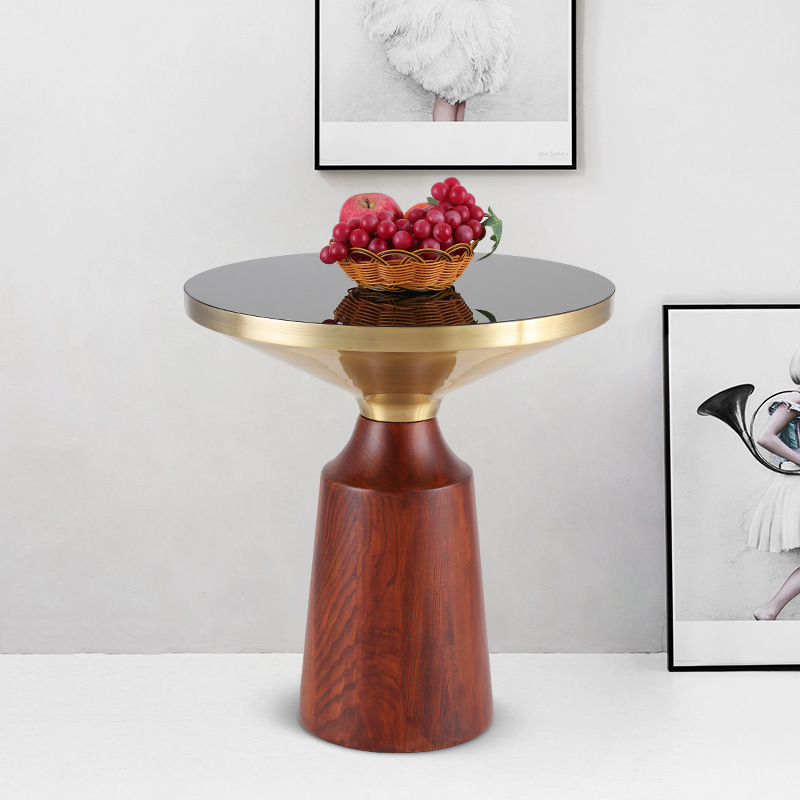 Nordic light luxury network red solid wood coffee table modern…