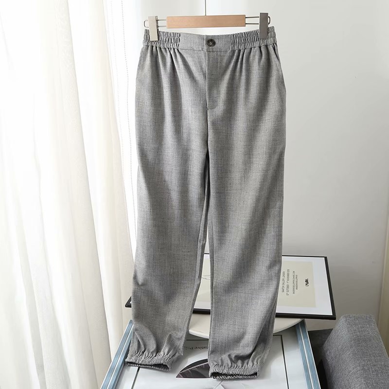 elastic waist drawstring sweatpants  NSAM39282