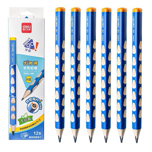 Getli Kindergarten Hole Pencil for Elementary Students Thick Rod Thick Large Triangular Rod HB Posture 2B Calligraphy Stationery Wholesale