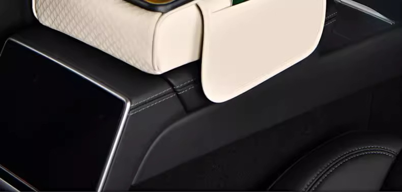 New High-End Car Armrest Box Heightening Pad Protective Cover Multifunctional Practical Leather Storage Box Car Tissue Box