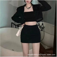 知之美女士包臀布裙荷花裙收腰高臀职业包臀裙高腰裙气质名媛裙