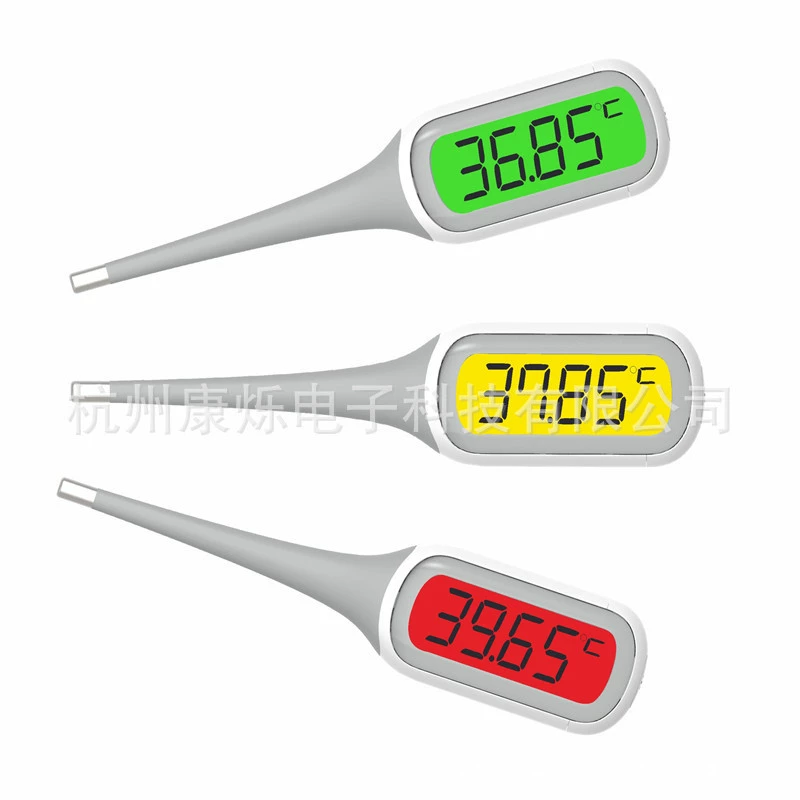 Трансграничный взрыв 8 секунд быстрого измерения полости рта человека термометр, большой экран ЖК-трехцветная подсветка электронный термометр