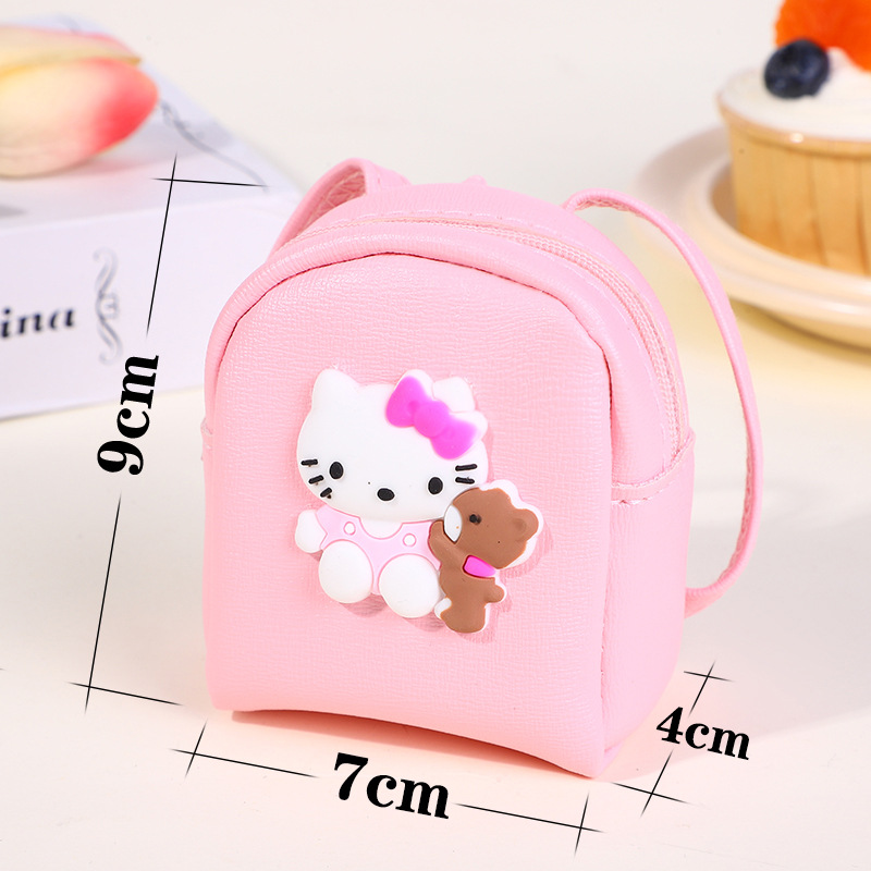 Versión coreana del monedero de dibujos animados del corazón de la niña