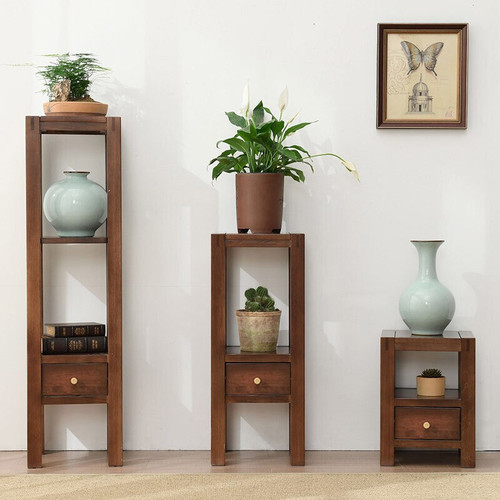 Jiayi flower rack solid wood storage rack multi-layer living room indoor household flower pot rack simple modern flower table flower pot rack