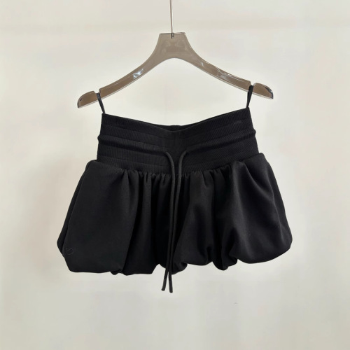 Design sense white floral semi-slip dress for girls, new American style summer petite sport A-line puff short dress pants