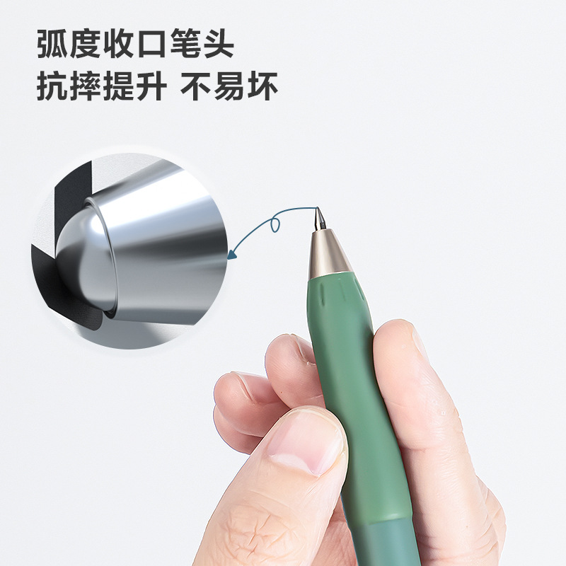 DeLineusay bolígrafo neutro pulsante fino suave bolígrafo negro pulsante bolígrafo pulsante bolígrafo de carbono bolígrafo pulsante bolígrafo pulsante para estudiantes