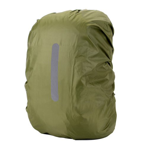 Rainproof cover for sports backpack outdoor night hiking safety reflective rain cover with reflective labels backpack waterproof sleeve