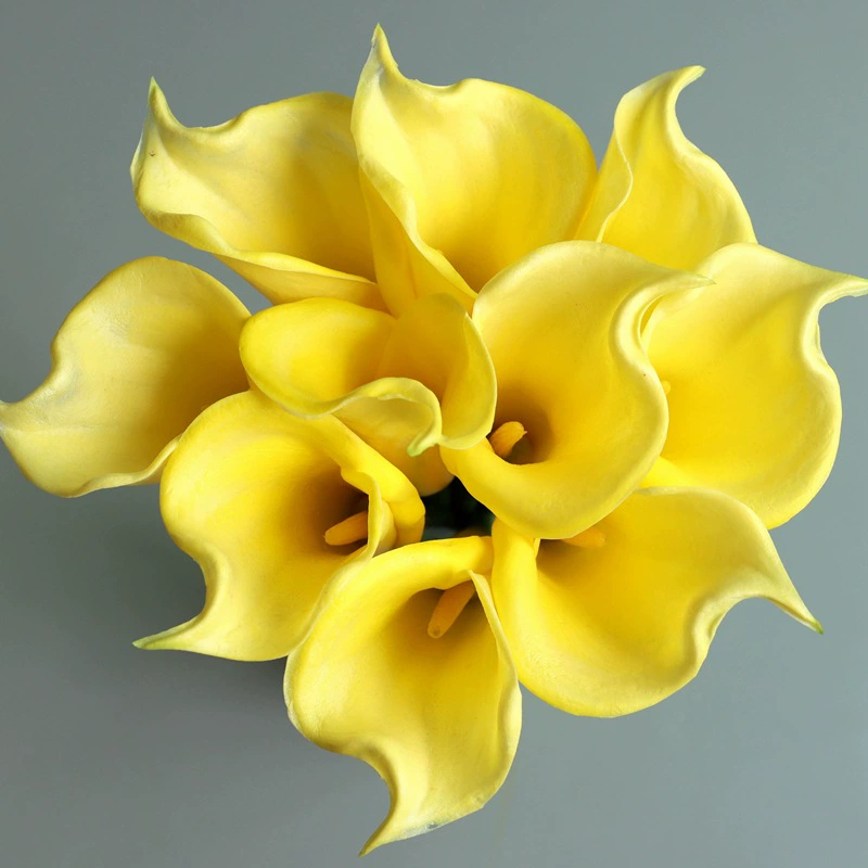 PU Calla Lilies (Polyurethane) Realistic Large Stem, 45/65 cm — Wholesale Decorative Flowers