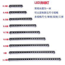 LED洗墙灯户外大功率广告婚庆防水七彩暖白中性投射灯DMX512低压2