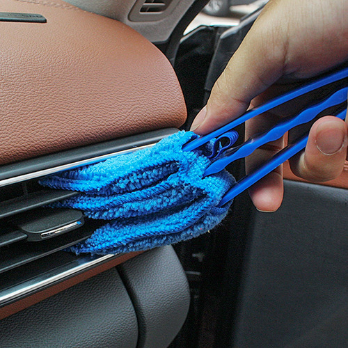 Car multifunctional double-head air conditioning outlet cleaning brush interior gap blind brush cleaning vent brush