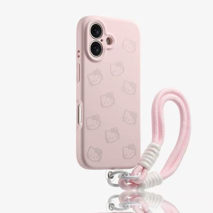 Cabeza kt de pantalla completa de color sólido simple para Apple 16ProMax funda para teléfono móvil iphone15 cordón 14 pareja 13 suave