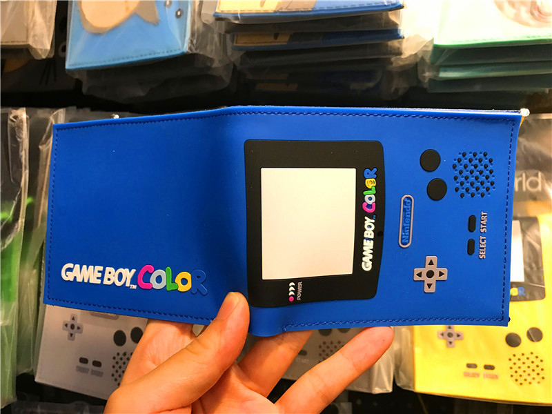 PS maneja de juegos cartera de dibujos animados máquina de juegos corta doble pegamento cartera de cambio cartera de cuero de PVC cartera de tarjetas