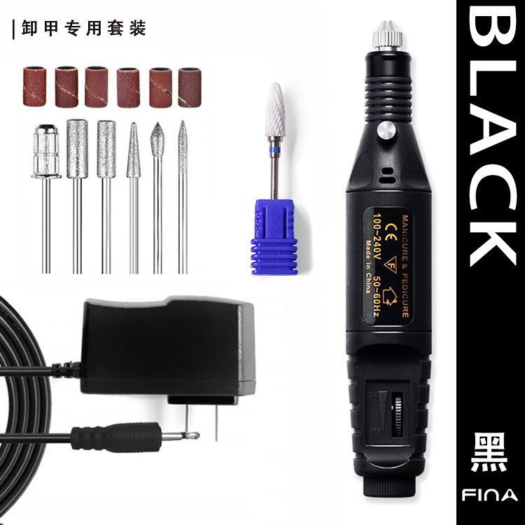 Lijadora de uñas portátil, lijadora de pulido y tallado de uñas, pluma de regulación de velocidad eléctrica, pluma de rectificado de uñas portátil