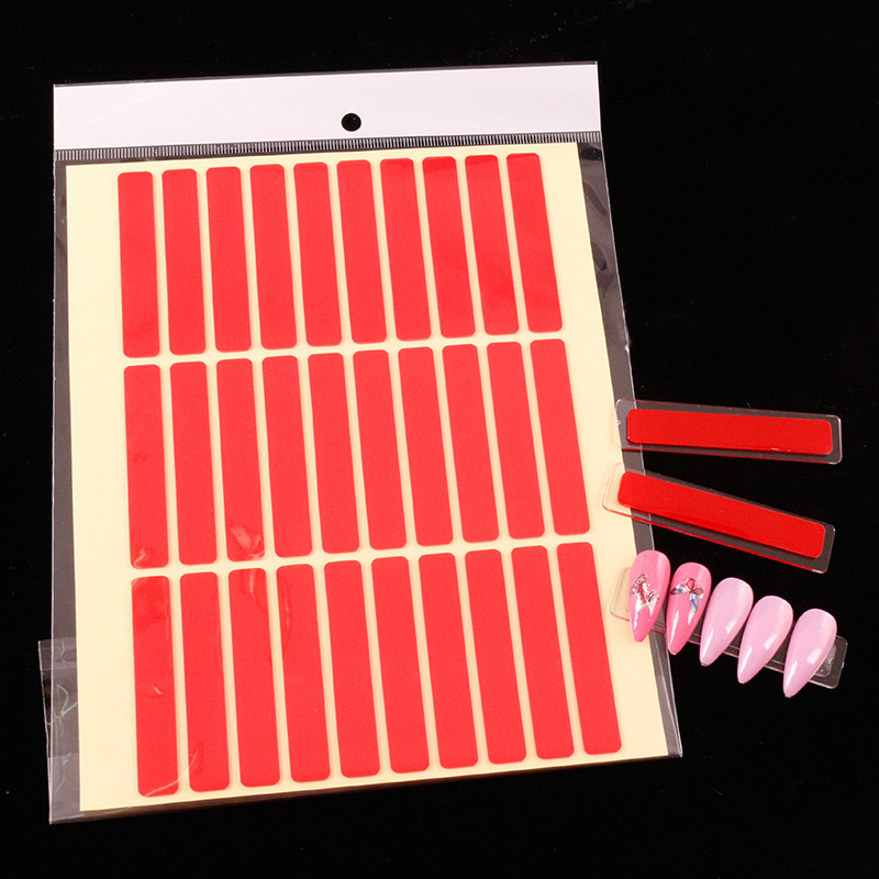 Adhesivo transparente de cristal de uñas de alta viscosidad adhesivo sin marcas adhesivo fuerte de uñas para mostrar adhesivo de doble cara