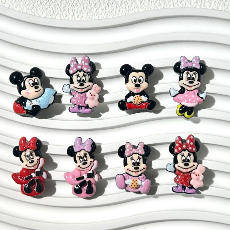 New cartoon Mickey DIY creative hairpin headwear, hole shoes cream glue resin handmade material accessories New cartoon Mickey DIY creative hairpin headwear, hole shoes cream glue resin handmade material accessories