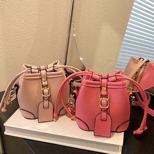 Cross-border Wholesale New Children's European and American Mini Small Bucket Bag Shumai Hand Coin Purse Crossbody Small Satchel Bag for Women