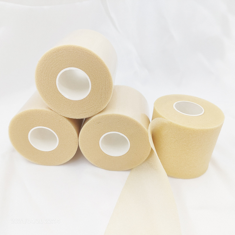 Piel deportiva Protección de película Soporte fijo Pie de golpeo Combinación de presión Guardia de muñeca Protección de pie Borde de diente Adhesivo Parche blanco no elástico