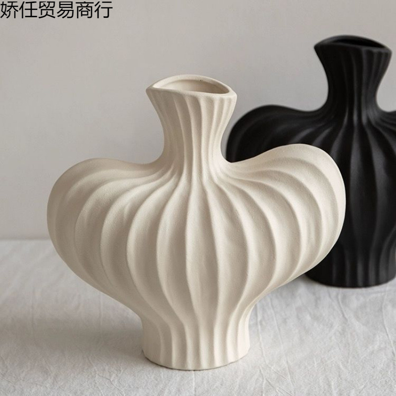 高級配送わびさびデスクトップフラワーアレンジメントアートセラミック花瓶装飾風水時間花装飾品ゲスト|undefined