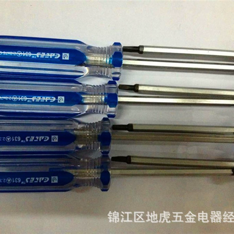 Manufacturer supply the positive triangle screwdriver batch flat -headed triangular screwdriver band magnetic hair black insert board supporting