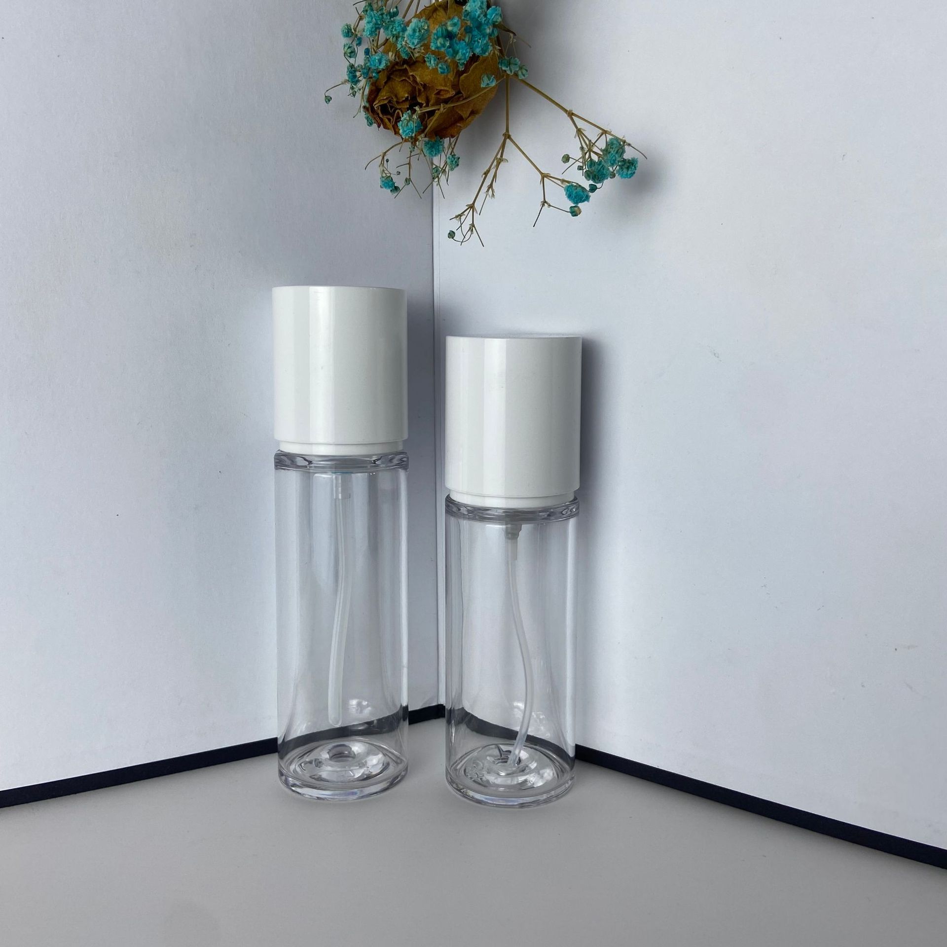 60ml80ml100ml120ml厚壁瓶收缩水瓶高透精华液保湿乳喷雾瓶乳液瓶