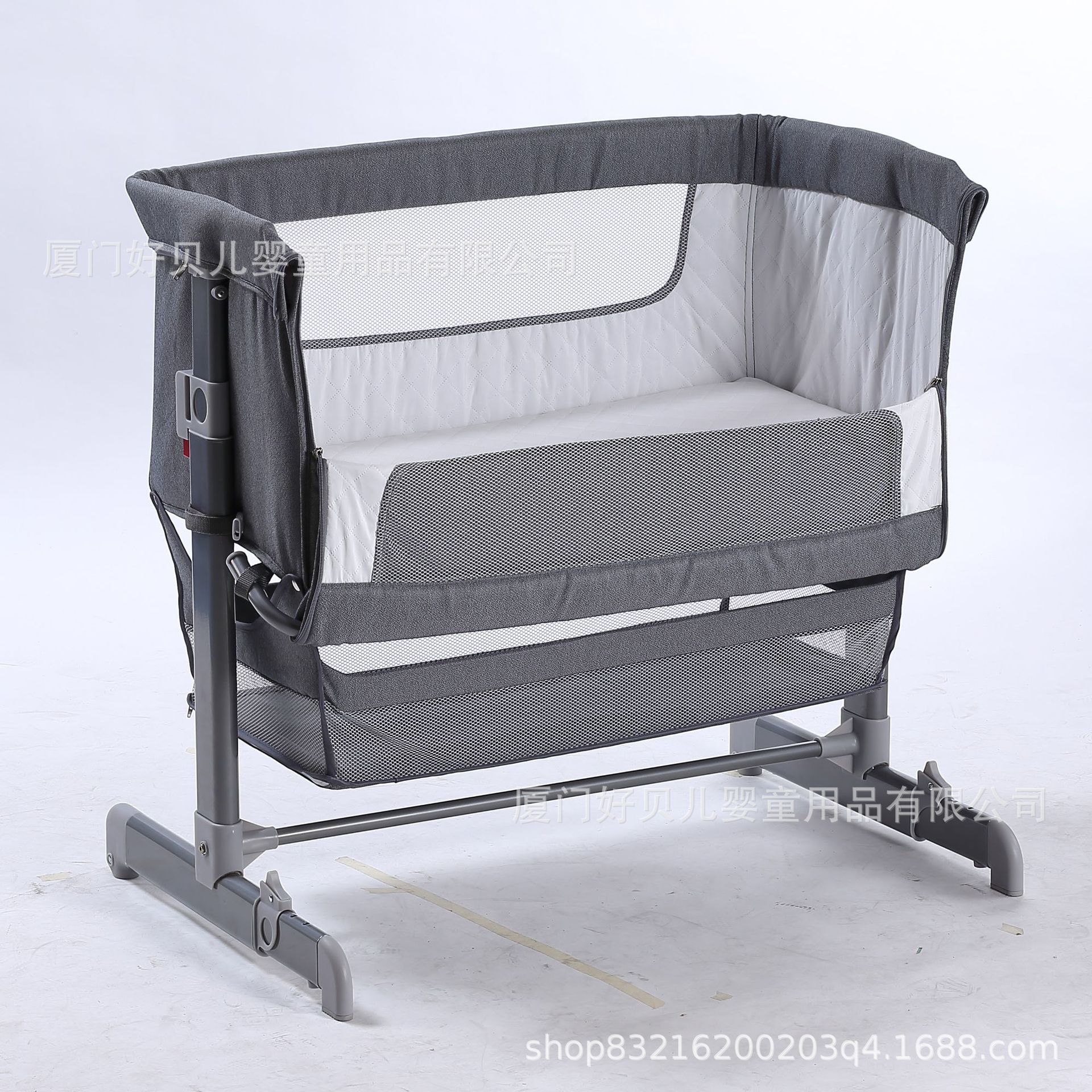 Manufacturer's Best-Selling Baby Care Bed with Mosquito Net and Adjustable Height