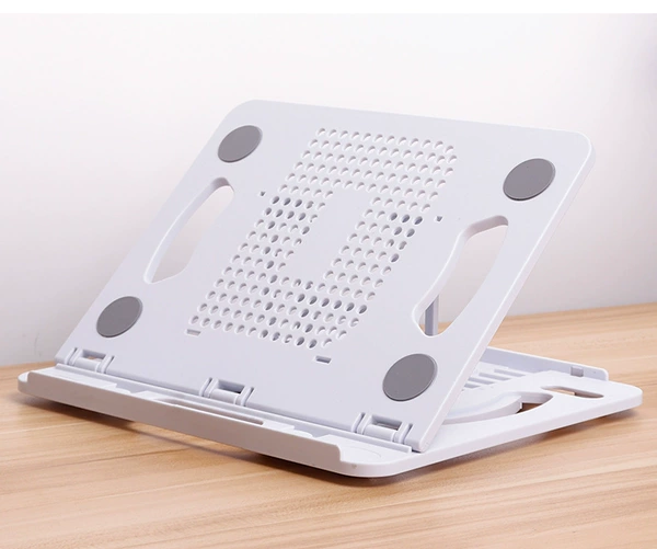 Laptop, white tubing