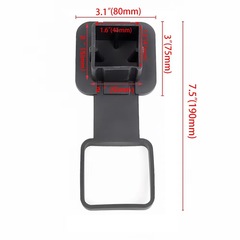 Cross-border auto parts car hood stopper trailer hook dust plug square mouth protective cover 2-inch tow cover