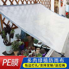 防雨防晒遮阳网植物多肉专用抗老化塑料棚布花架阳台户外透明布罩