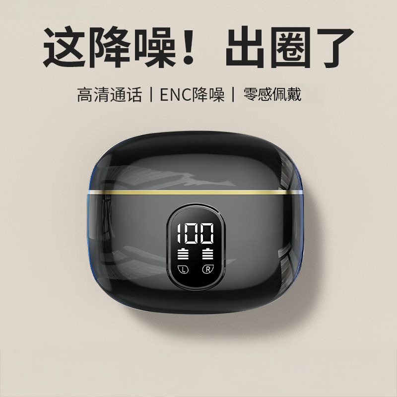 Bluetooth Headset X87 Wireless Noise Reduction High Quality In-Ear Display Power Ultra-Long Battery Life Neutral Bluetooth Headset X87 Wireless Noise Reduction High Quality In-Ear Display Power Ultra-Long Battery Life Neutral