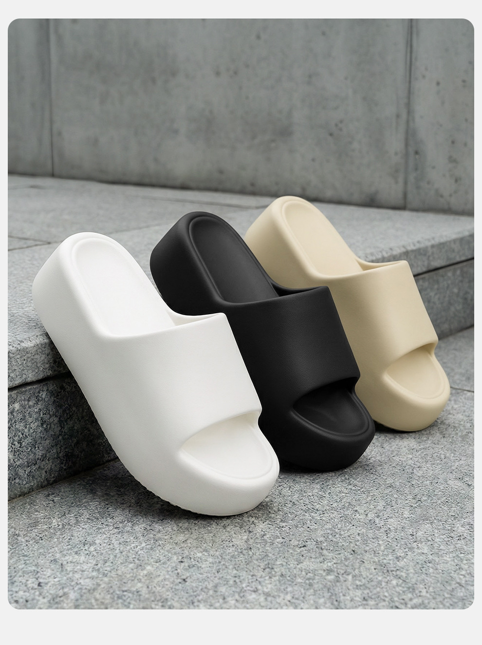 Ciabatte estive da donna in eva con suola spessa sandali mare_voghion.com