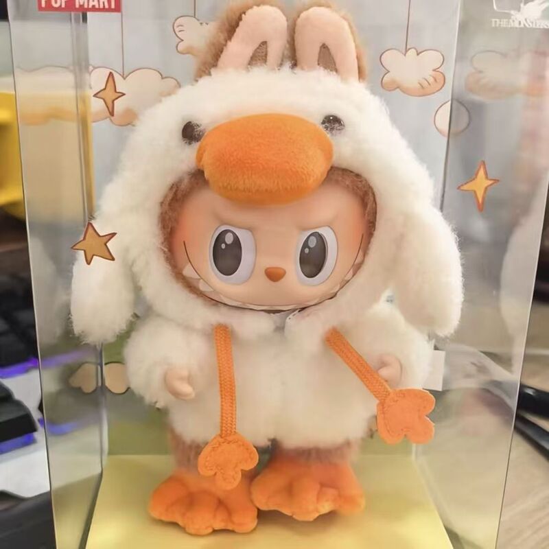 Labubu森林童话系列盲盒搪胶毛绒鸭鸭精致手办潮玩公仔玩具小黄鸭|undefined