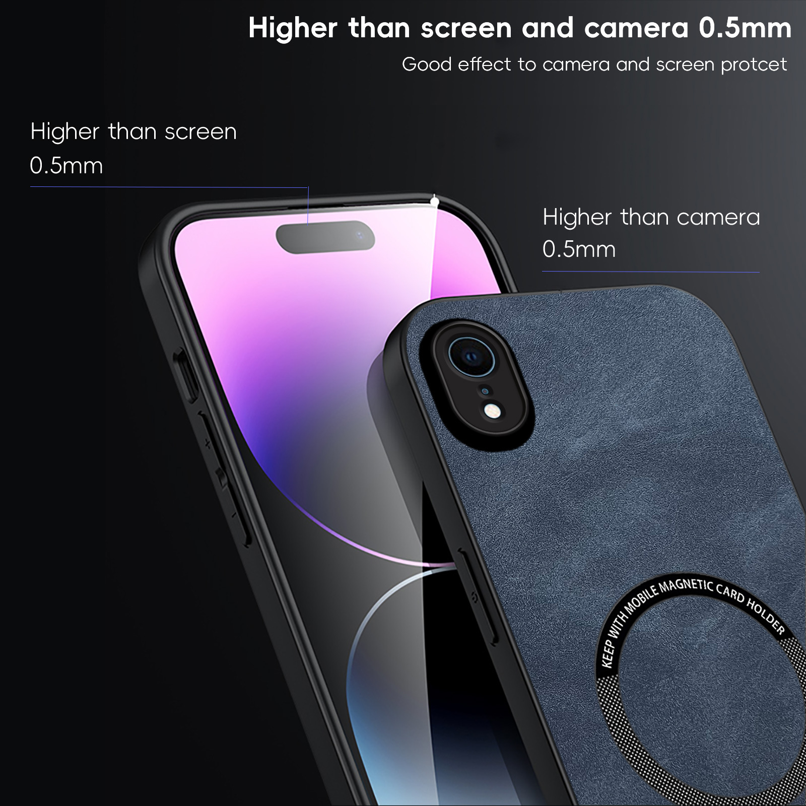 IphoneXR için uygun cep telefonu kılıfı iphoneXS koyun derisi deri XsMax araba kablosuz şarj manyetik cep telefonu kılıfı