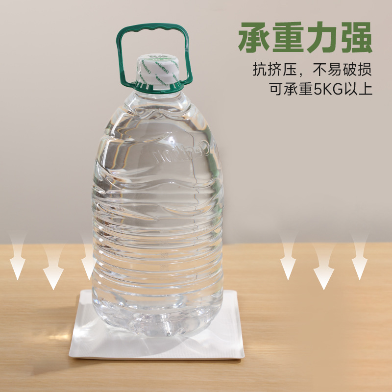 Caja de comidas desechable plato cuadrado al por mayor tazón de arroz, plato de sopa degradable, plato de ensalada, frutas con cubierta