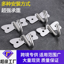 和科不锈钢厨房挂钩门后粘钩浴室毛巾挂钩单钩 不锈钢厨房挂钩