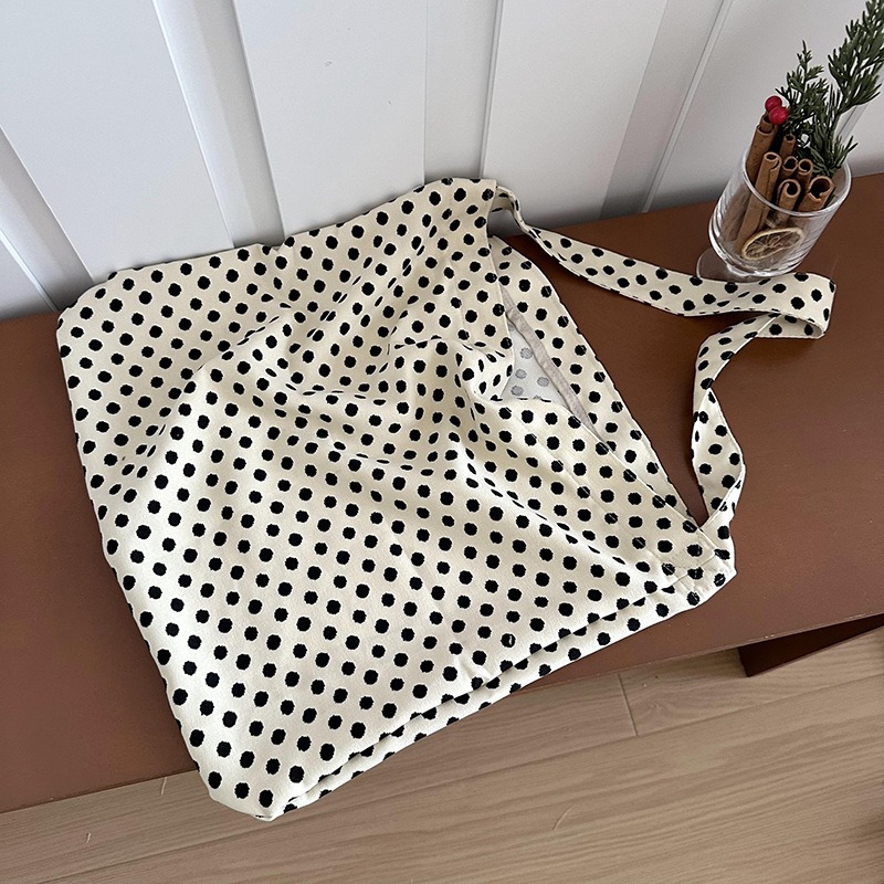 Diseño nicho bolsas de lona para mujeres 2025 nueva gran capacidad coreana estampado de leopardo flor de hombro impresa bolsas de mujer