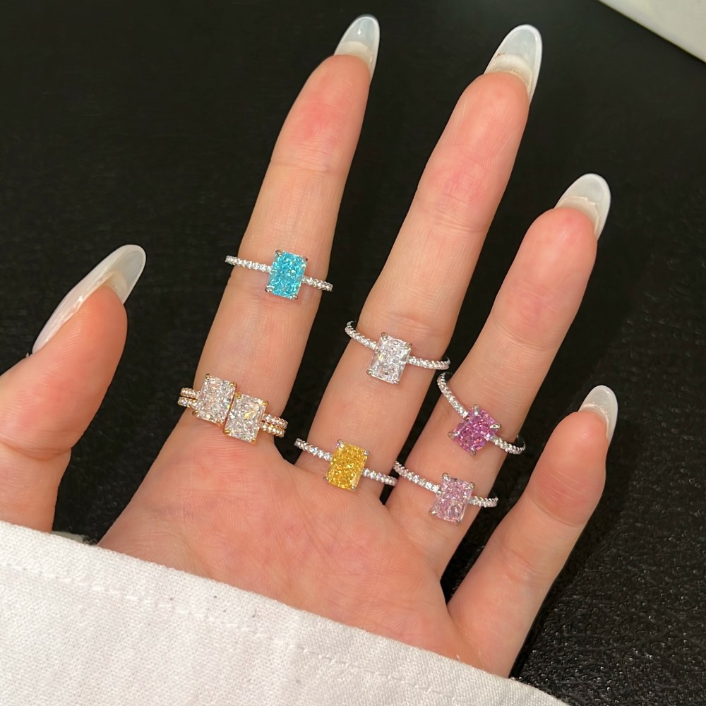 4g Weight Zircon Inlay Material Rings Classification 1 Piece Quantity Holiday, Daily Occasion 925 Sterling Silver Material Geometric Pattern Women's Gender Plating Design Elegant, Glam Style 925 Sterling Silver Zircon Geometric Rings 925 Sterling Silver Rings 10