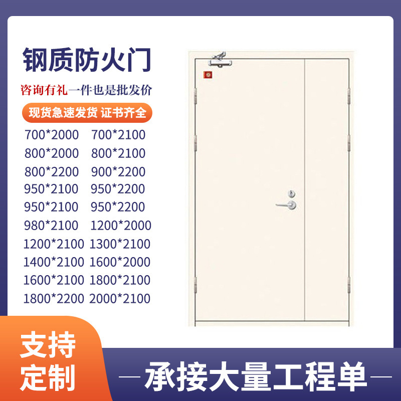 Steel Fire Door Single Opening Double Opening Steel Wooden Fire Protection Door Complete Report