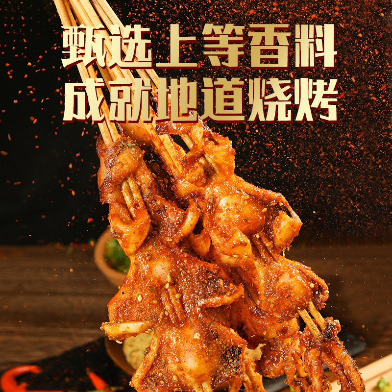 Delicious Lazy Man BBQ Seasoning 20g Small Pack Air Fryer Camping BBQ Skewer Sauce Brush Sprinkle