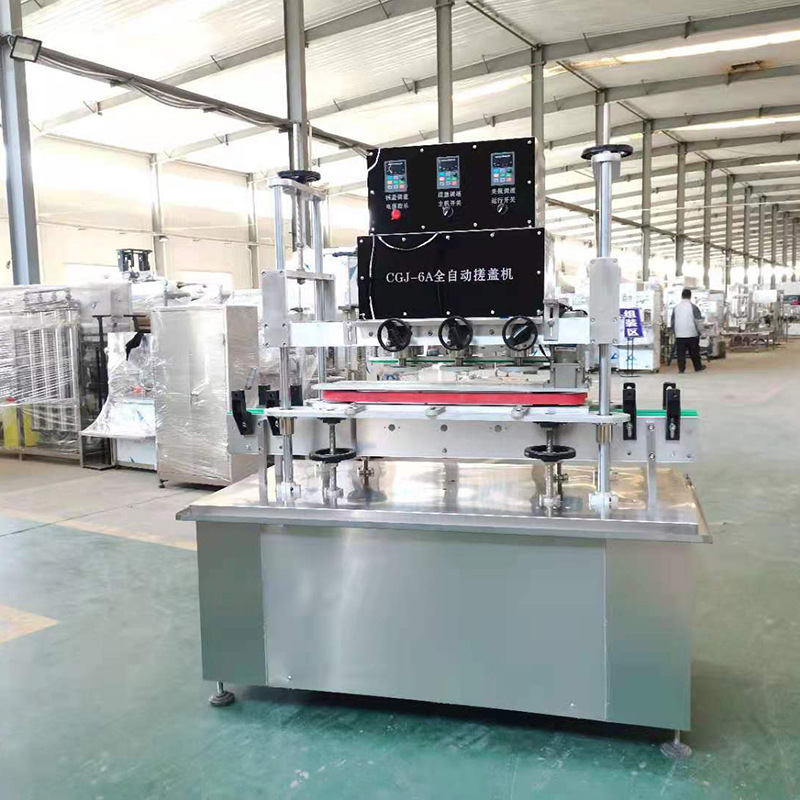 厂家供应六轮搓盖机 高速直线搓盖机塑料盖旋盖机洗手液封盖机
