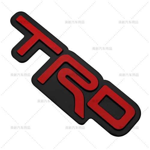 Suitable for Toyota TRDSPORTS aluminum alloy modified car stickers TRDSPORTIVO brushed aluminum stickers